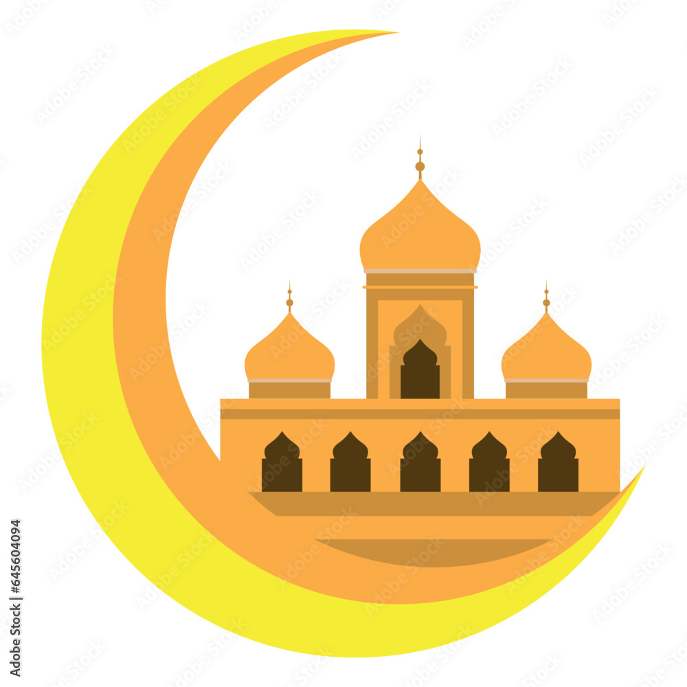 Mosque and Moon