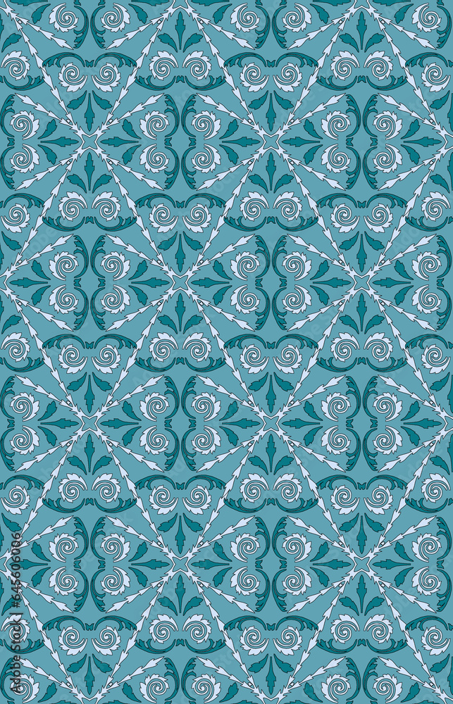 seamless pattern with blue flowers seamless pattern with blue flowers