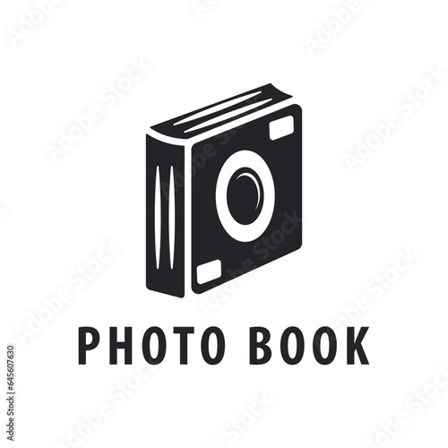 camera photo book logo design