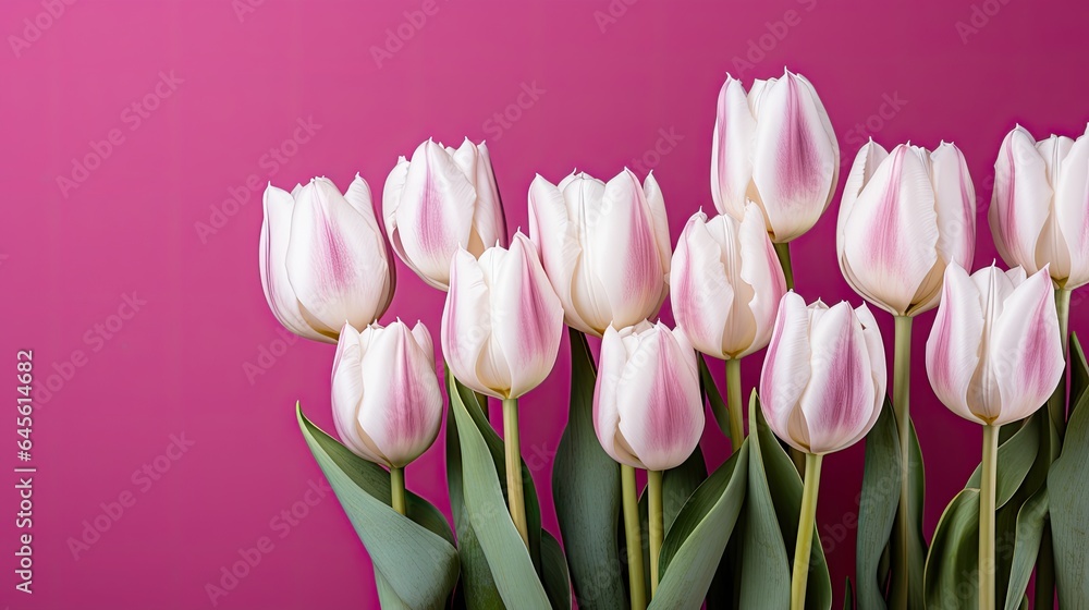 pink and white tulips pink and white tulips