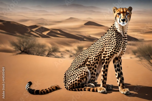 cheetah in the desert