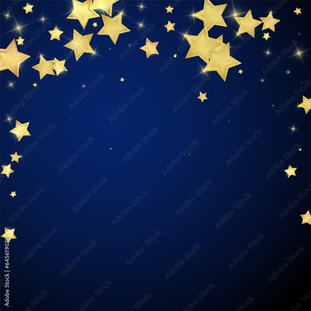 Magic stars vector overlay. Gold stars scattered Magic stars vector overlay. Gold stars scattered