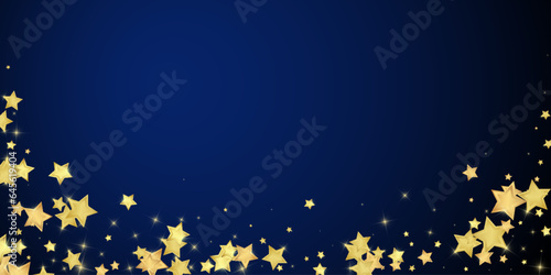 Magic stars vector overlay. Gold stars scattered