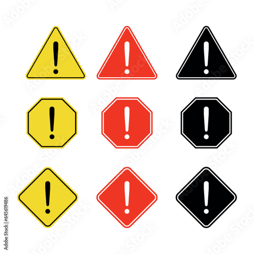 Danger symbol and warning sign.
