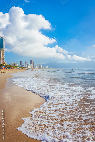 Da Nang, My Khe, the most beautiful beach in Viet Nam.  photo