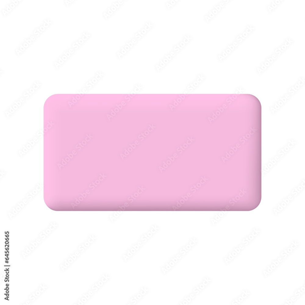 Vector 3d pink square speech bubble icons isolated on white pastel background Vector 3d pink square speech bubble icons isolated on white pastel background