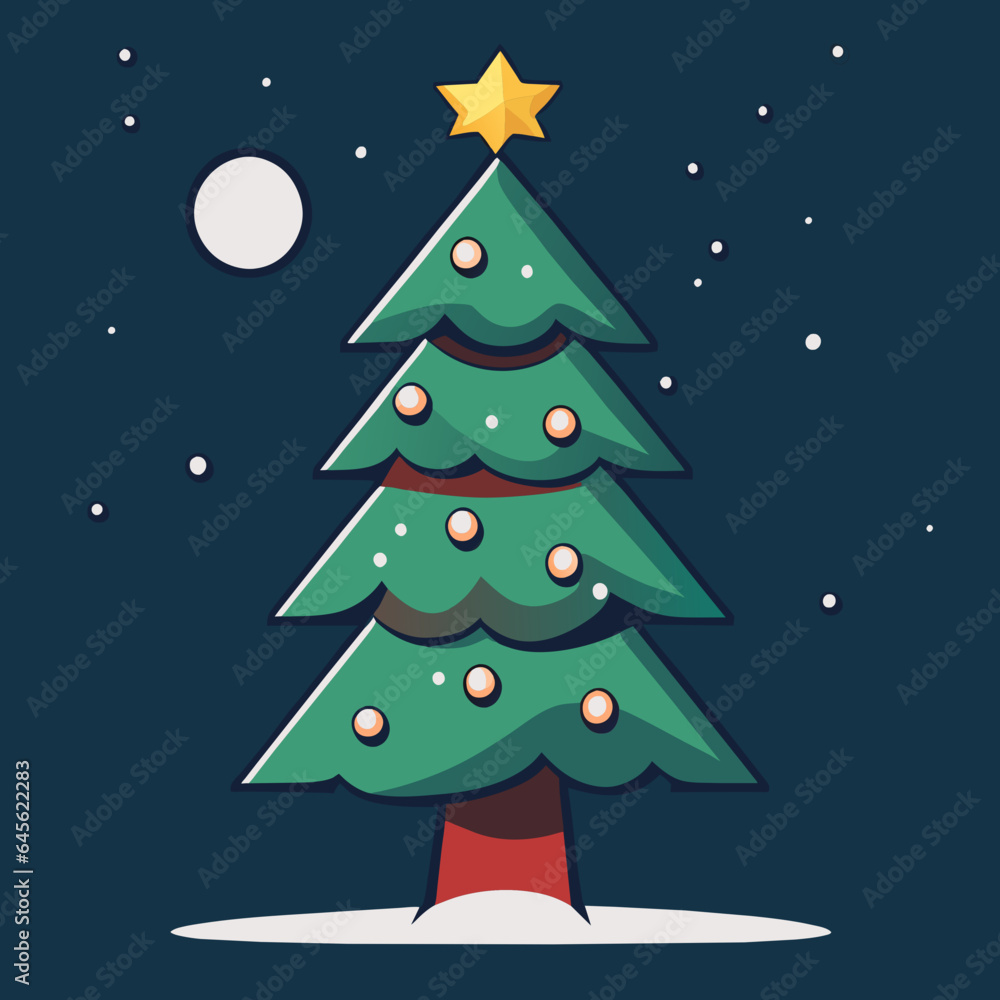 christmas tree with stars christmas tree with stars