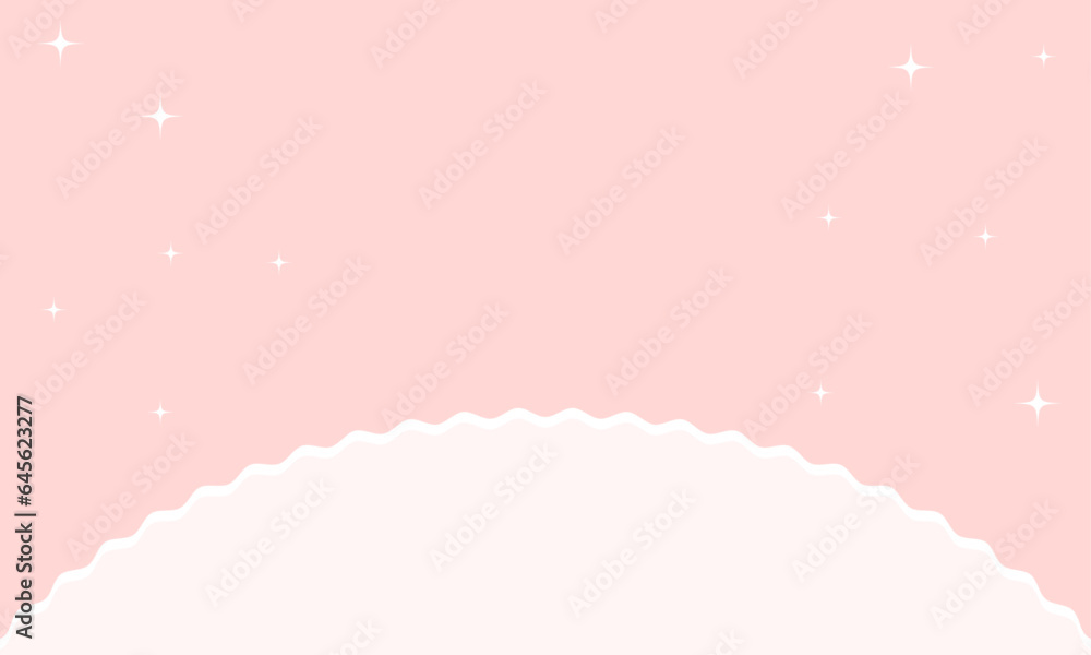 Vector realistic cute red with star background Vector realistic cute red with star background