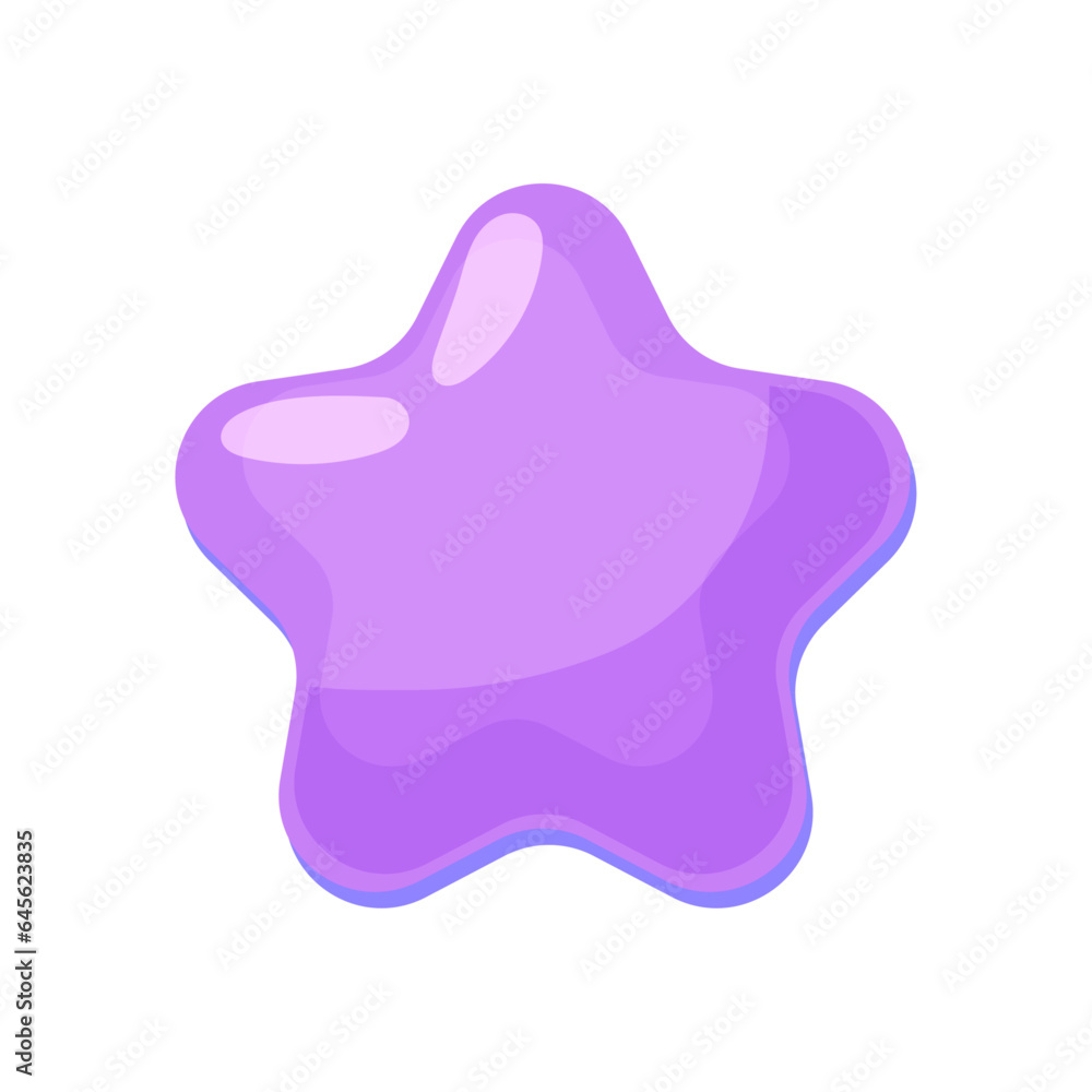 Vector star icon shiny purple star symbol Vector star icon shiny purple star symbol