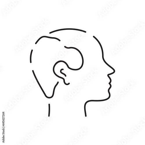 Hair loss treatment flat line icon. Shampoo ph, dandruff, hair growth, keratin, conditioner bottle vector illustration. Outline signs for beauty stores