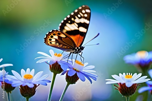 butterfly on a flower © Sébastien Jouve