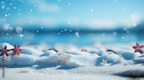 Magnificent, beautiful winter Christmas and New Years background © Neuroshock