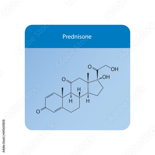 Brassinolide Plant Steroid - growth regulator Molecular structure skeletal formula on blue background.