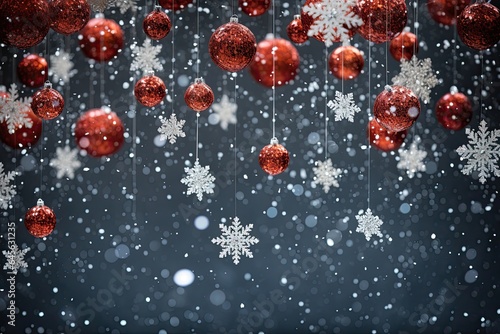 christmas  celebrate  festive  snowflake  dining  friendship  luxury  seasonal  snow  tradition. christmas is coming to celebrate. luxury decoration  snow and snowflake fallen every place of image.