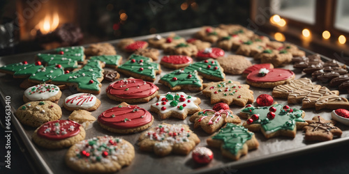 Assortment of homemade Christmas cookies