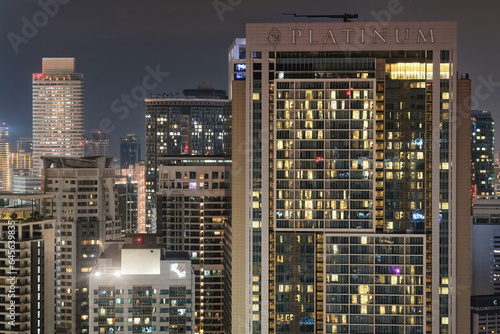 Night view of Kuala Lumpur and Platinum Tower. Malaysia. © Kirill