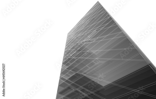 Abstract architectural background 3d rendering
