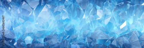 Minimalistic blue ice texture with delicate geometric shapes