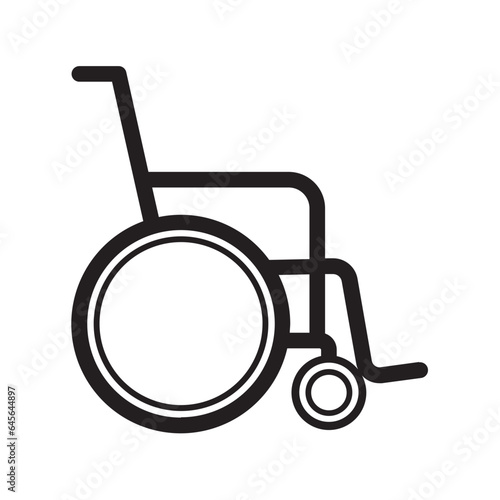 wheel chair icon. healthcare vector icon