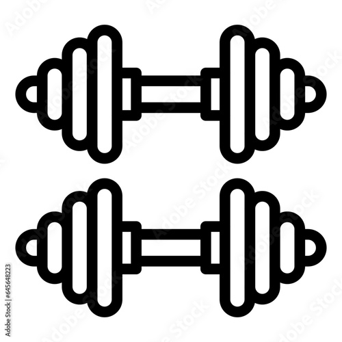Barbell Vector Icon Design Illustration