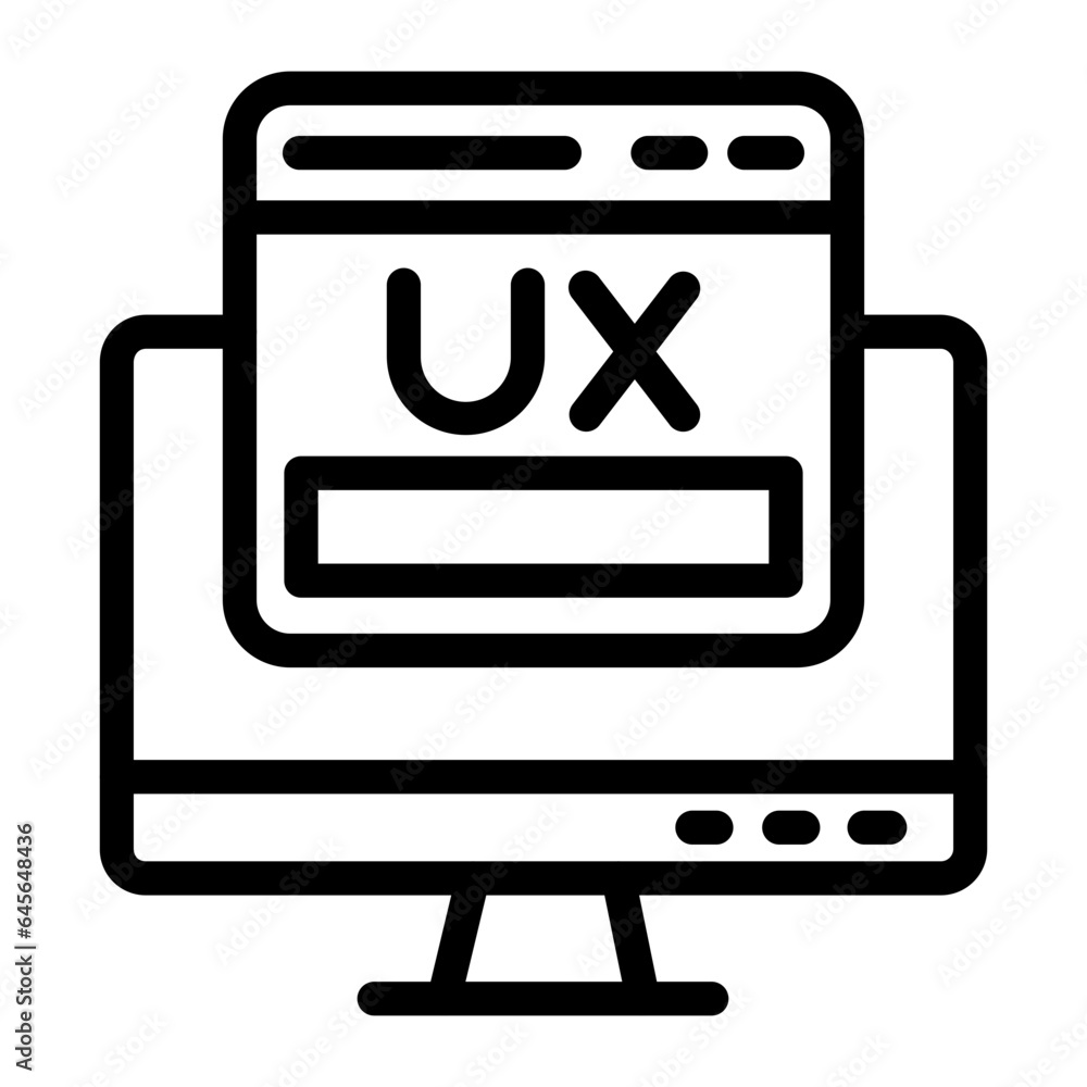 Ux Vector Icon Design Illustration Ux Vector Icon Design Illustration
