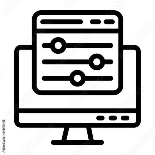 Color control Vector Icon Design Illustration