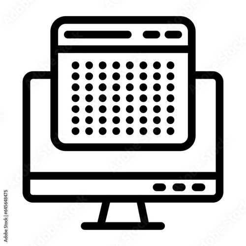 Dots Vector Icon Design Illustration