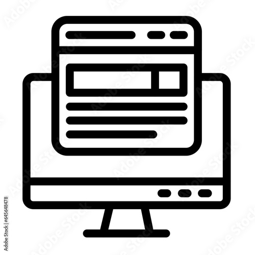 Front end Vector Icon Design Illustration