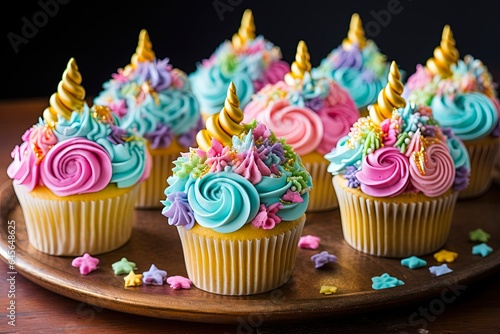 Magical Unicorn Cupcakes with Rainbow Frosting: The Perfect Party Dessert