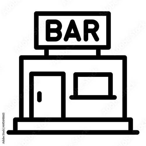 Bar Vector Icon Design Illustration