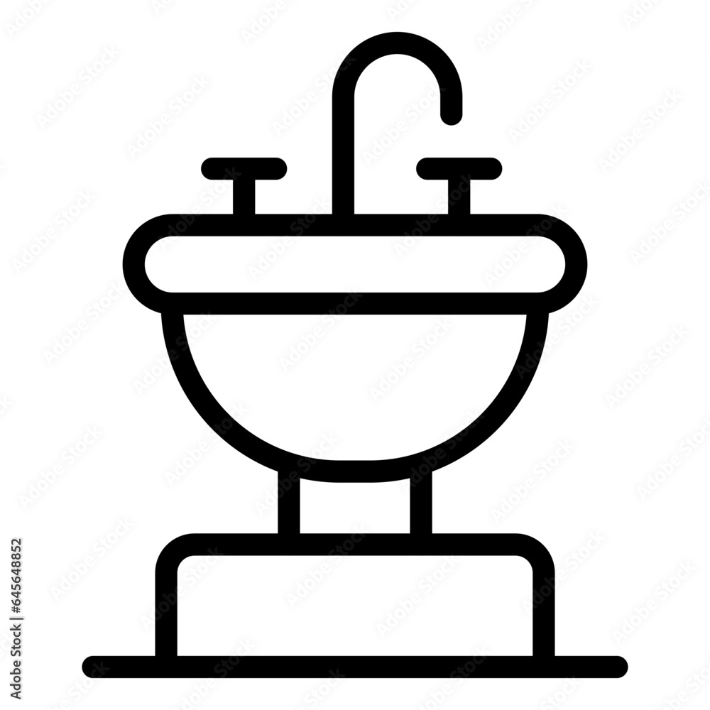 Sink Vector Icon Design Illustration Sink Vector Icon Design Illustration