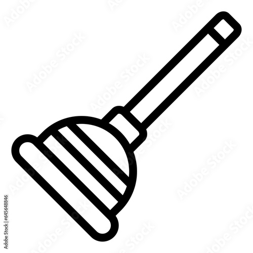 Plunger Vector Icon Design Illustration
