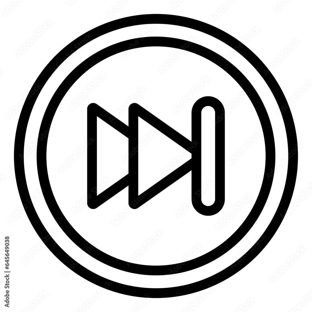 Forward Vector Icon Design Illustration Forward Vector Icon Design Illustration