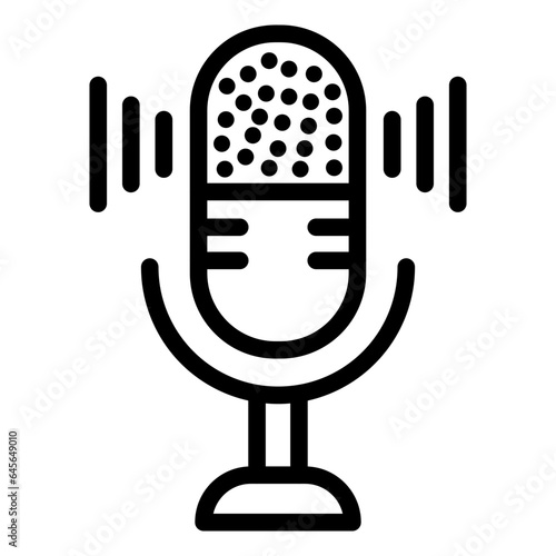 Microphone Vector Icon Design Illustration