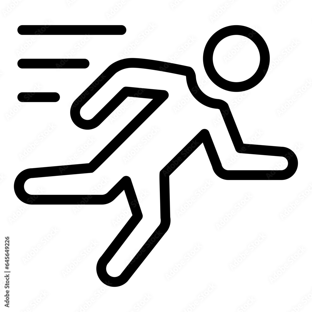 Sport run Vector Icon Design Illustration Sport run Vector Icon Design Illustration