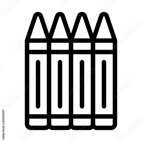 Crayons Vector Icon Design Illustration