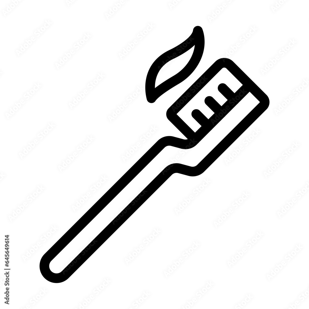 Tooth Brush Vector Icon Design Illustration Tooth Brush Vector Icon Design Illustration