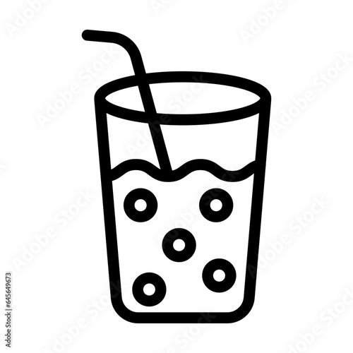 Drinking Water Vector Icon Design Illustration