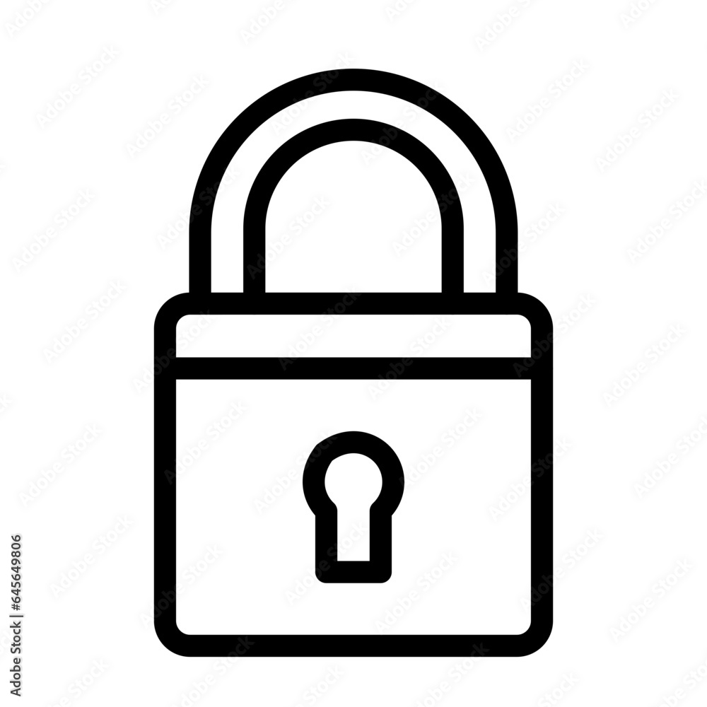 Padlock Vector Icon Design Illustration