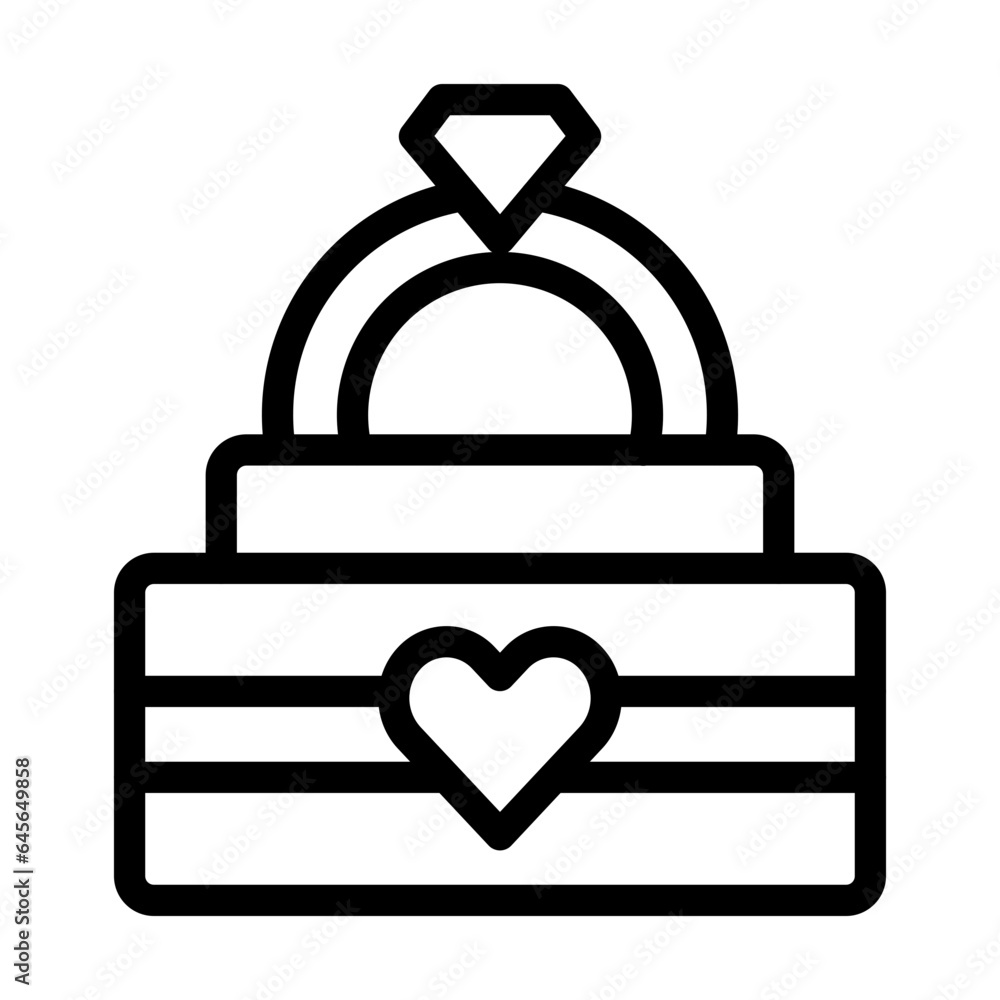 Diamond Ring Vector Icon Design Illustration Diamond Ring Vector Icon Design Illustration
