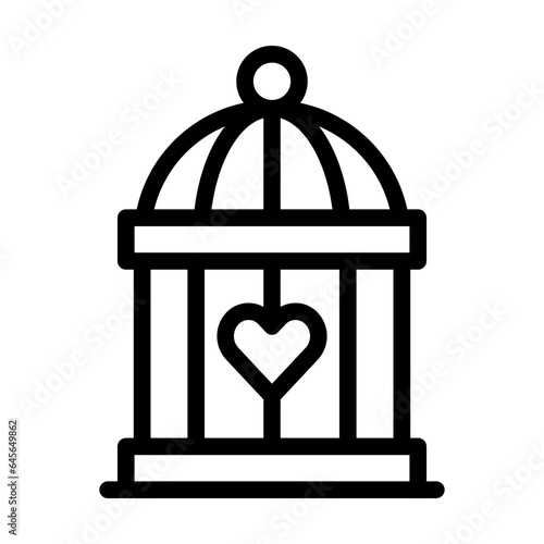 Cage Vector Icon Design Illustration