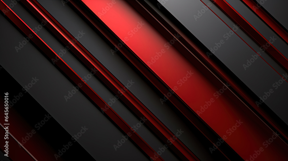 Obraz premium Few Lines of Distinct Layers Minimalist Style Black and Red Metallic Background