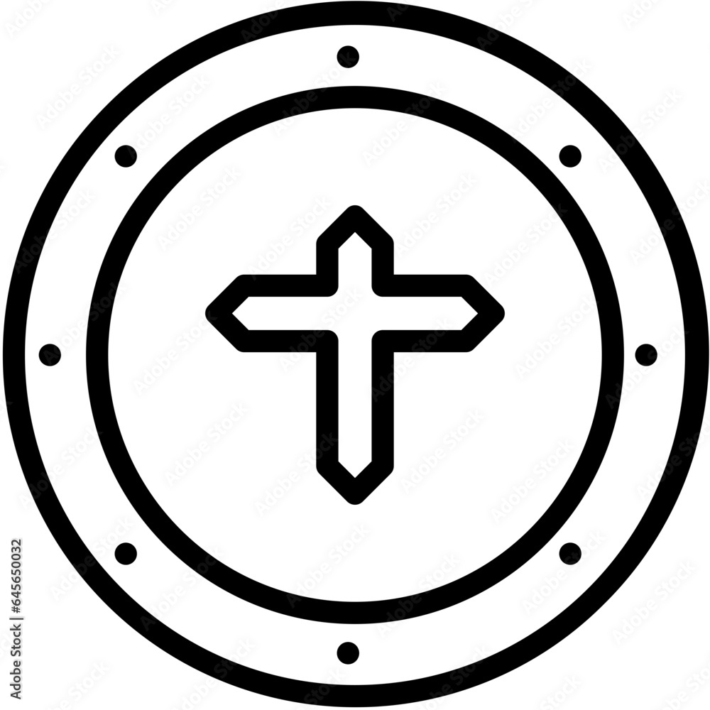 Obraz premium Shield Vector Icon Design Illustration