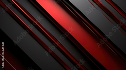 Few Lines of Distinct Layers Minimalist Style Black and Red Metallic Background