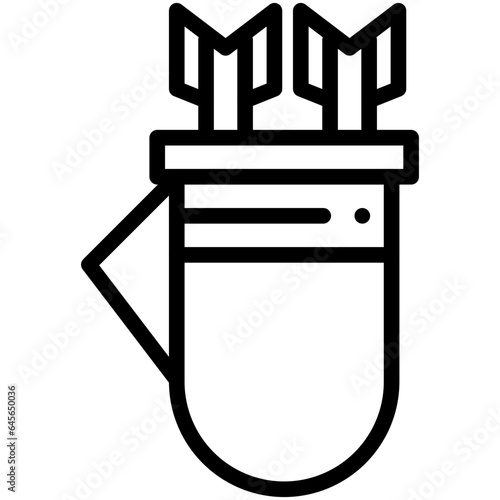 Quiver Vector Icon Design Illustration