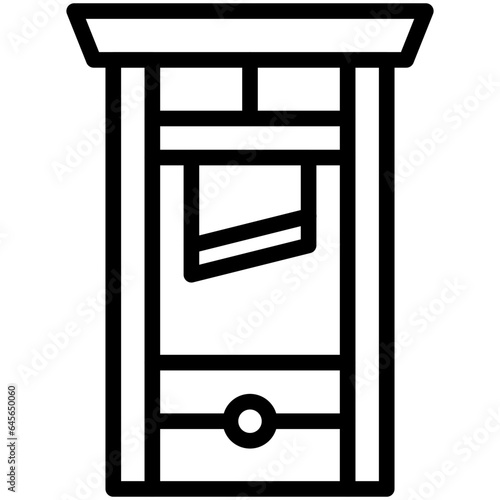Guillotine Vector Icon Design Illustration