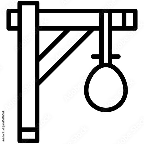 Gallows Vector Icon Design Illustration