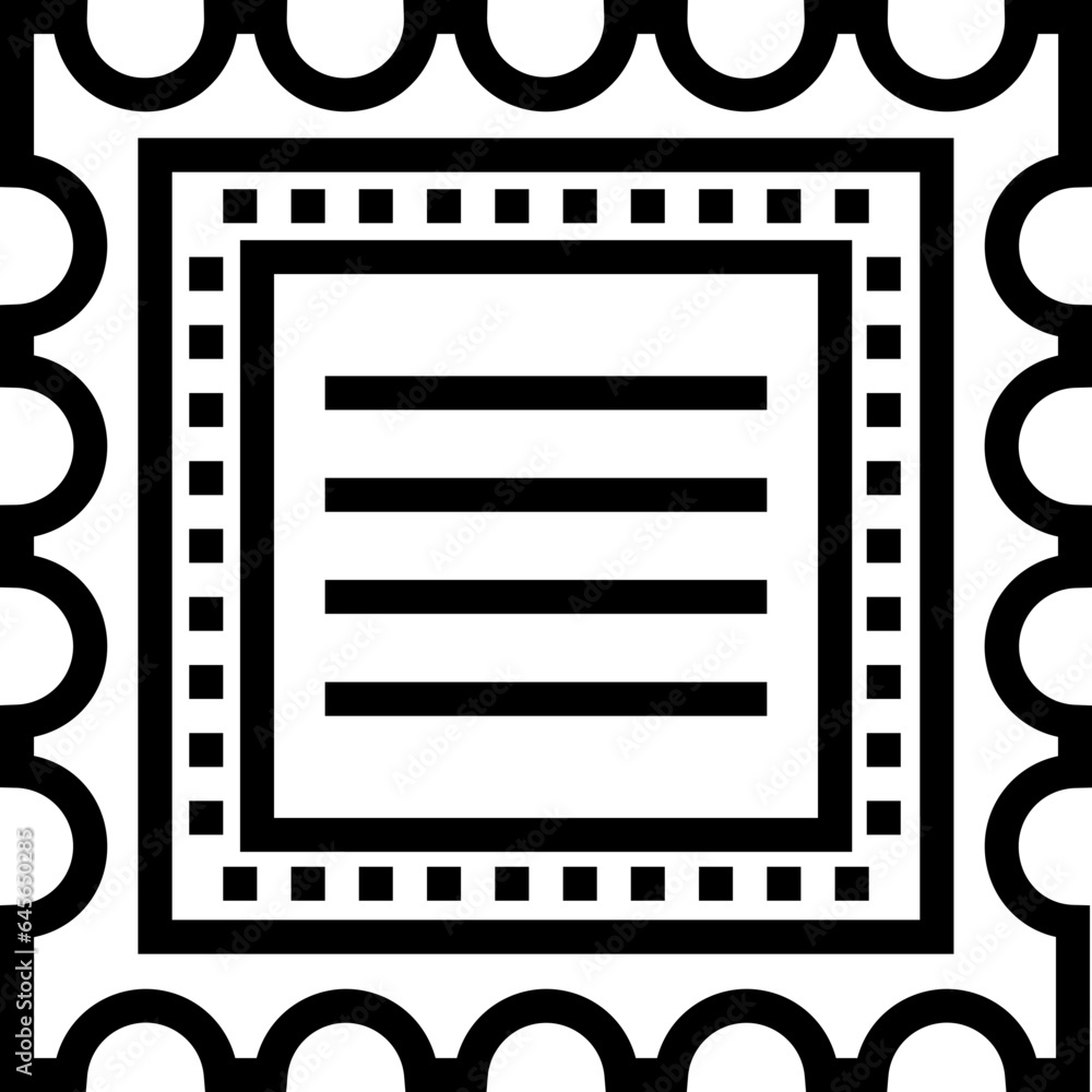 Obraz premium Stamp Vector Icon Design Illustration