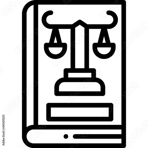 Company Law Vector Icon Design Illustration