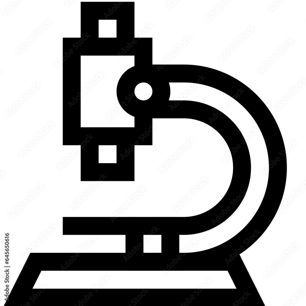 Microscope Vector Icon Design Illustration Microscope Vector Icon Design Illustration